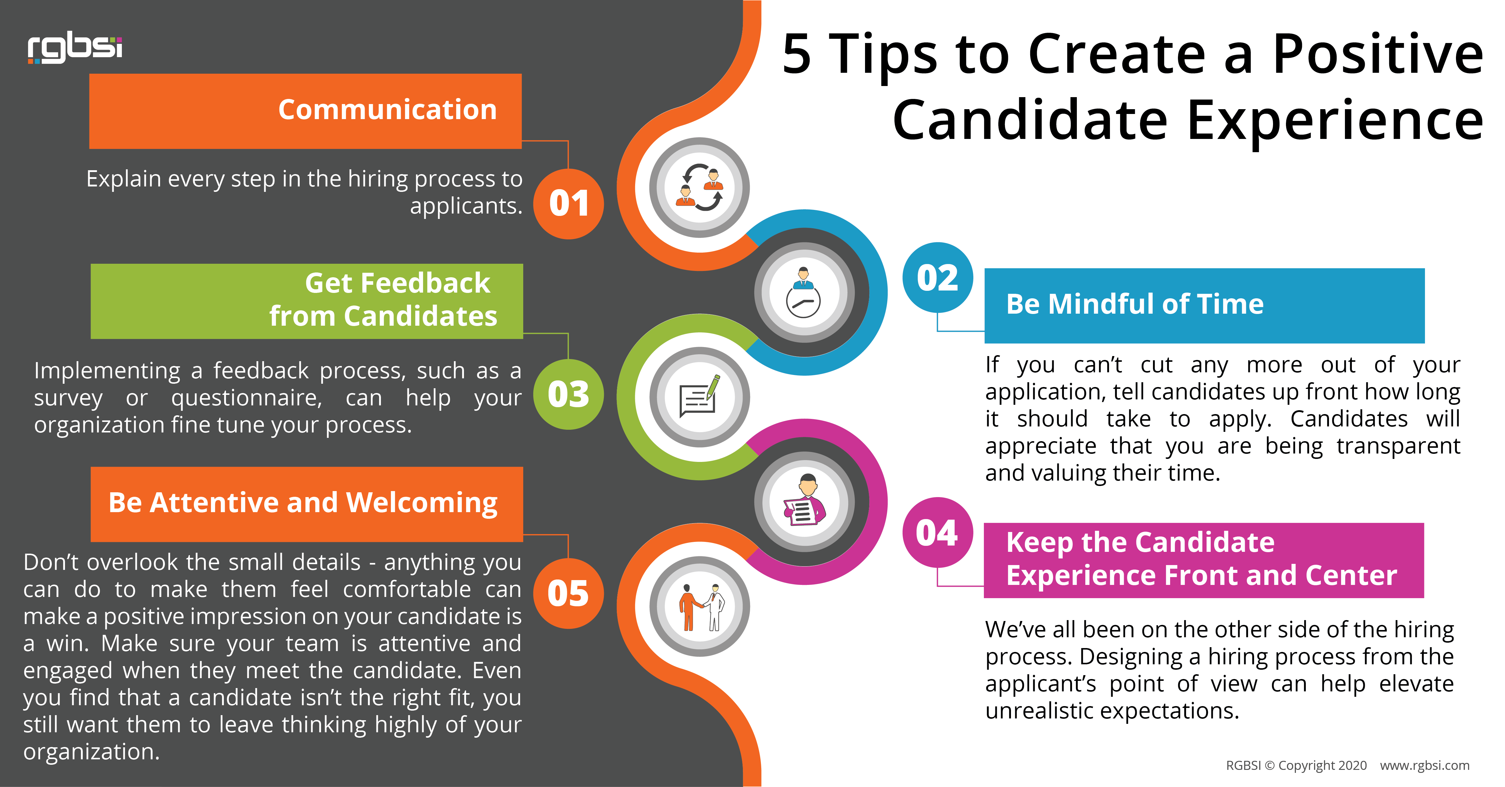 Infographic: 5 Tips To Create A Positive Candidate Experience